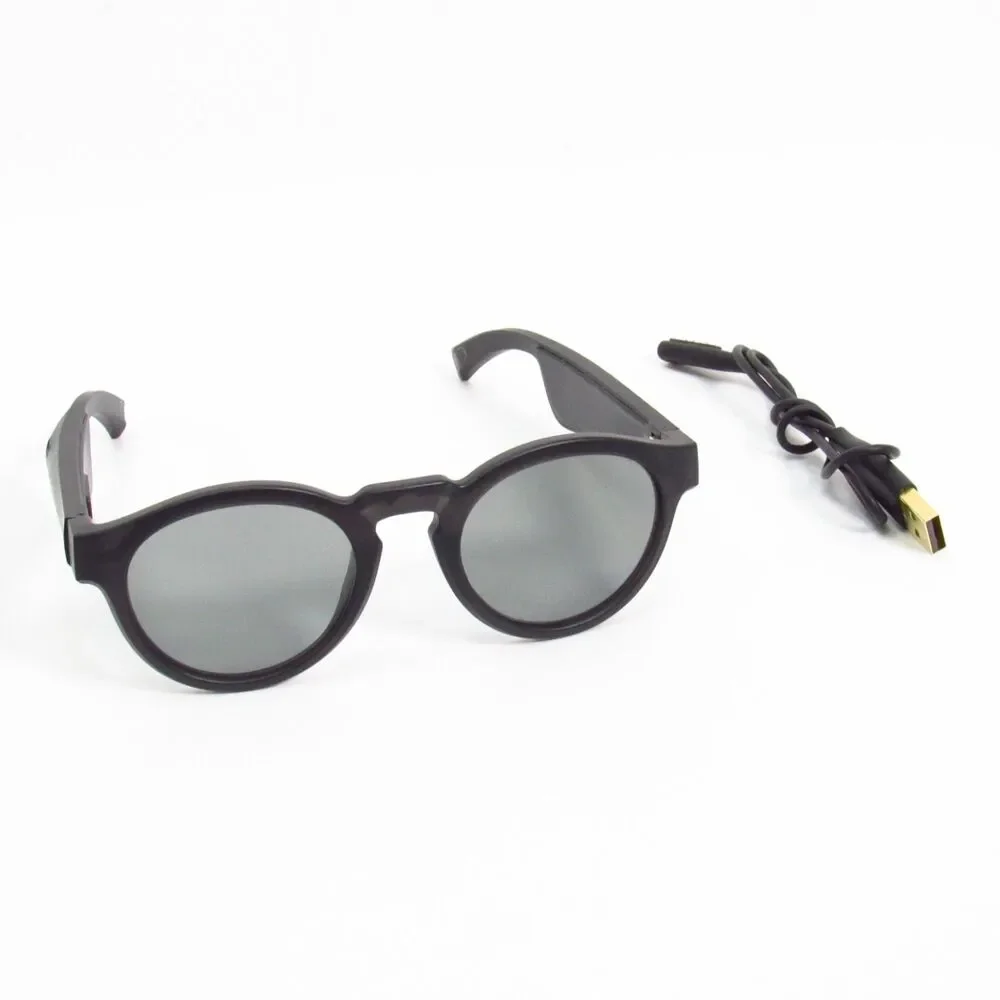 Bose Frames Rondo Audio Sunglasses Black Bluetooth + Case & Charger - Tested